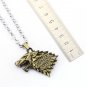 Game OF Thrones Pendant Necklace House Stark Winter