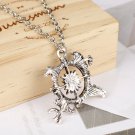 Game of Thrones necklace Antique silver letter logo pendant collar retro design