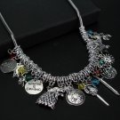 Game of Thrones necklace Antique silver letter logo pendant collar retro design
