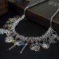 Game of Thrones necklace Antique silver letter logo pendant collar retro design