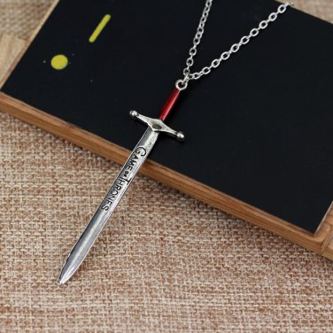 Game of Thrones necklace Antique silver letter logo pendant collar retro design