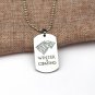 Game OF Thrones Pendant Necklace House Stark Winter is Coming