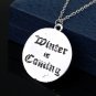 Game OF Thrones Pendant Necklace House Stark Winter is Coming