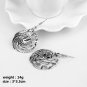 Game of Thrones Dragon Daenerys Drop Earrings With Black Enamel Round Shape Earring Jewelry