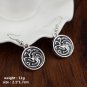 Game of Thrones Dragon Daenerys Drop Earrings With Black Enamel Round Shape Earring Jewelry