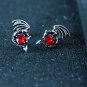 Game of Thrones Dragon Daenerys Drop Earrings With Black Enamel Round Shape Earring Jewelry