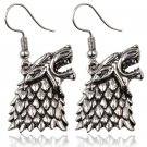 Game Of Thrones series Stark Family Goshawk Head Badge Wolf Targaryen Earrings hot Movies Jewelry