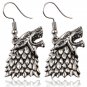 Game Of Thrones series Stark Family Goshawk Head Badge Wolf Targaryen Earrings hot Movies Jewelry
