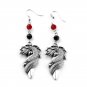 Game of Thrones Dragon Daenerys Drop Earrings With Black Enamel Round Shape Earring Jewelry