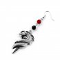 Game of Thrones Dragon Daenerys Drop Earrings With Black Enamel Round Shape Earring Jewelry