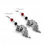 Game of Thrones Dragon Daenerys Drop Earrings With Black Enamel Round Shape Earring Jewelry