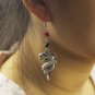 Game of Thrones Dragon Daenerys Drop Earrings With Black Enamel Round Shape Earring Jewelry