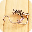 Game of Thrones Dragon Daenerys Drop Earrings With Black Enamel Round Shape Earring Jewelry