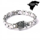 Game of Thrones Stark Family Bracelets Silver Wolf Men Male Jewelry