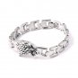 Game of Thrones Stark Family Bracelets Silver Wolf Men Male Jewelry
