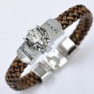 Game of Thrones Stark Family Bracelets Silver Wolf Men Jewelry