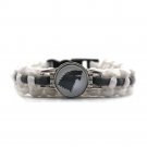 Game of Thrones Stark Family Bracelets Silver Wolf Braclet Titanium Pulseras Hombre Men Male Jewelry