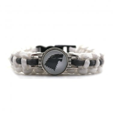 Game of Thrones Stark Family Bracelets Silver Wolf Braclet Titanium Pulseras Hombre Men Male Jewelry