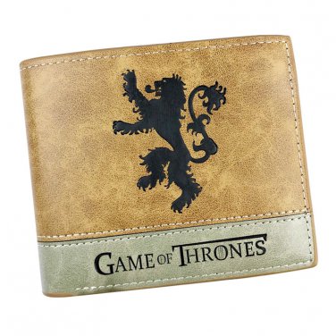 Game of Thrones Cosplay Short Wallet Money Bag Card and Photo Holder Lannister House Lion