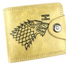 Game of Thrones Cosplay Short Wallet Money Bag Card and Photo Holder Stark House Wolf