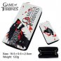Game Of Thrones House Stark Wolf Logo Long Wallet Zipper Coins Money Cards Holder Layers Purse