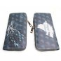 Game Of Thrones House Stark Wolf Logo Long Wallet Zipper Coins Money Cards Holder Layers Purse