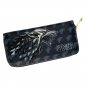 Game Of Thrones House Stark Wolf Logo Long Wallet Zipper Coins Money Cards Holder Layers Purse