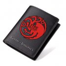Game Of Thrones House Targaryen Dragon Logo Long Wallet Zipper Coins Money Cards Holder Layers Purse