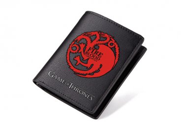 Game Of Thrones House Targaryen Dragon Logo Long Wallet Zipper Coins Money Cards Holder Layers Purse
