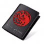 Game Of Thrones House Targaryen Dragon Logo Long Wallet Zipper Coins Money Cards Holder Layers Purse