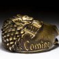 House Stark Direwolf Ring, Winter Is Coming, Game of Thrones, brass, handmade