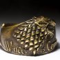 House Stark Direwolf Ring, Winter Is Coming, Game of Thrones, brass, handmade