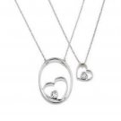 Nesting Hearts Charm Necklace