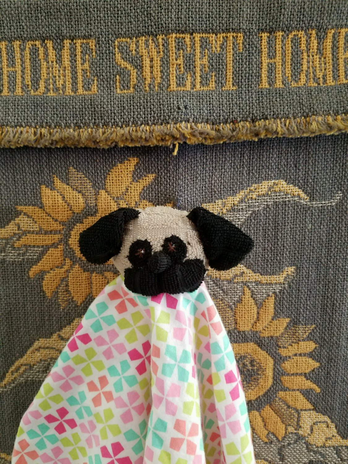 Pug Baby Security Blanket Handmade