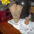 Pug Primitive Heart Ornament Bowl Filler