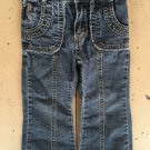 Carters Brand Infant Girls Denim Jeans Size 2T Adjustable Waist