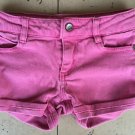 DKNY Brnad Hipster Pink Girls Shorts Adjustable Waist Size 5
