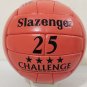 SLAZENGER 25 CHALLENGE MATCH BALL | ORANGE EMBOSS LEATHER SOCCER BALL | WC 1966