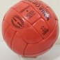 SLAZENGER 25 CHALLENGE MATCH BALL | ORANGE EMBOSS LEATHER SOCCER BALL | WC 1966