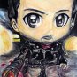 The Walking Dead Negan Japanese Anime Art Original Sketch Card Drawing ACEO PSC 1/1 by Maia