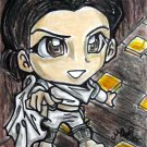 Star Wars Queen Padme Amidala Japanese Anime Art Original Sketch Card Drawing ACEO PSC 1/1 by Maia
