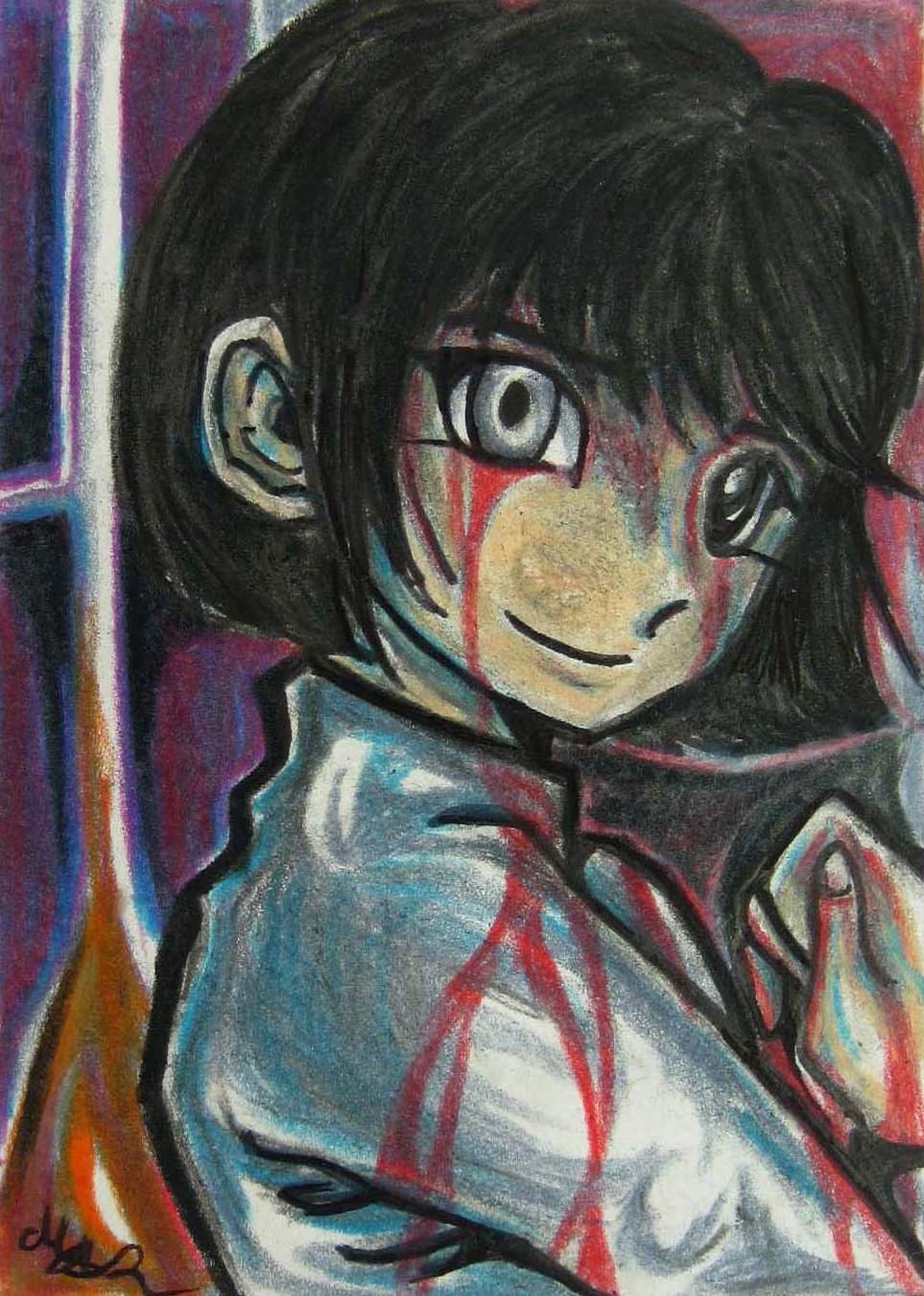 Original Concept Art "Sweetbitter" Creepy Dark Horror Sketch Card Drawing ACEO PSC 1/1 by Maia