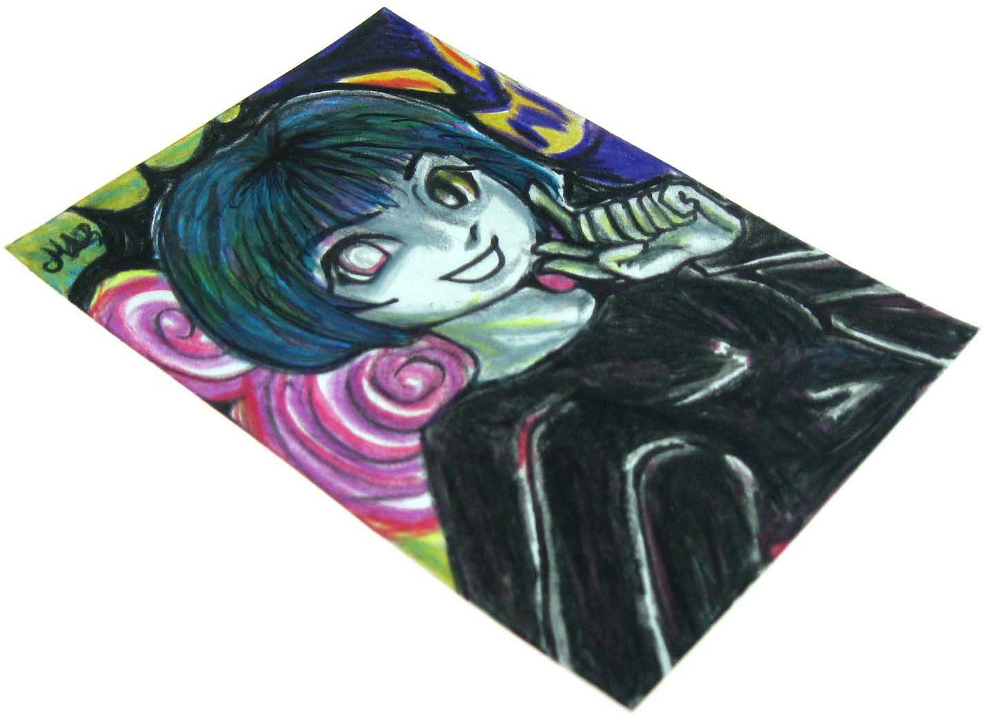 Original Concept Art "Spiler" Creepy Dark Horror Sketch Card Drawing