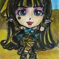 Monster High Cleo de Nile Cleopatra Mummy Anime Original Sketch Card Drawing ACEO PSC 1/1 Maia