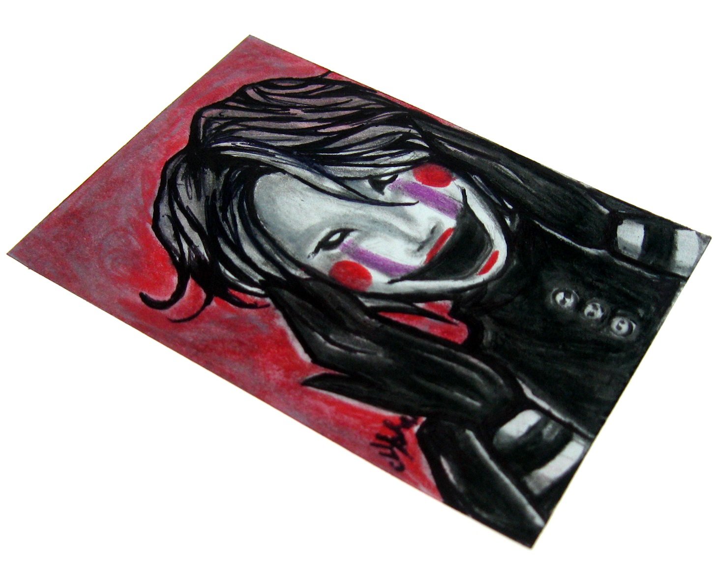 Five Nights at Freddy's FNaF Puppet Original Sketch Card Horror Drawing