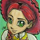 Disney Toy Story Jessie Cowgirl Original Anime Art Sketch Card Drawing ACEO PSC 1/1 Maia