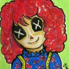 Raggedy Ann Original Anime Art Sketch Card Drawing ACEO PSC 1/1 by Maia