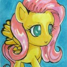 My Little Pony Fluttershy Original Anime Art Sketch Card Drawing ACEO PSC 1/1 Maia