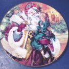 1994 The Wonder of Christmas Santa Claus Avon plate porcelain china 22K gold trim with box