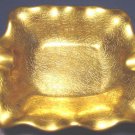 Pickard china painted floral pattern gold overlay porcelain dish ash tray ashtray bowl